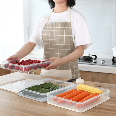 Boîte de Rangement - FoodSaverBox™ - Carré blanc - Casseto