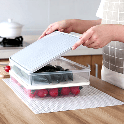 Boîte de Rangement - FoodSaverBox™ - Carré gris - Casseto