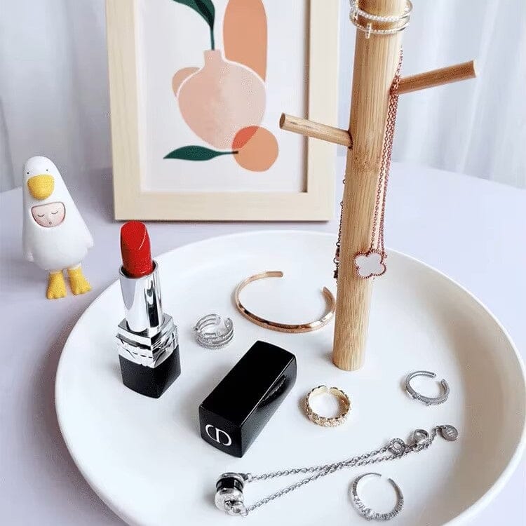 Rangement Clé - BranchRoundTray™ - Blanc - Casseto