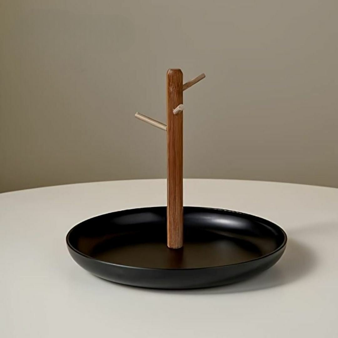 Rangement Clé - BranchRoundTray™ - Noir - Casseto