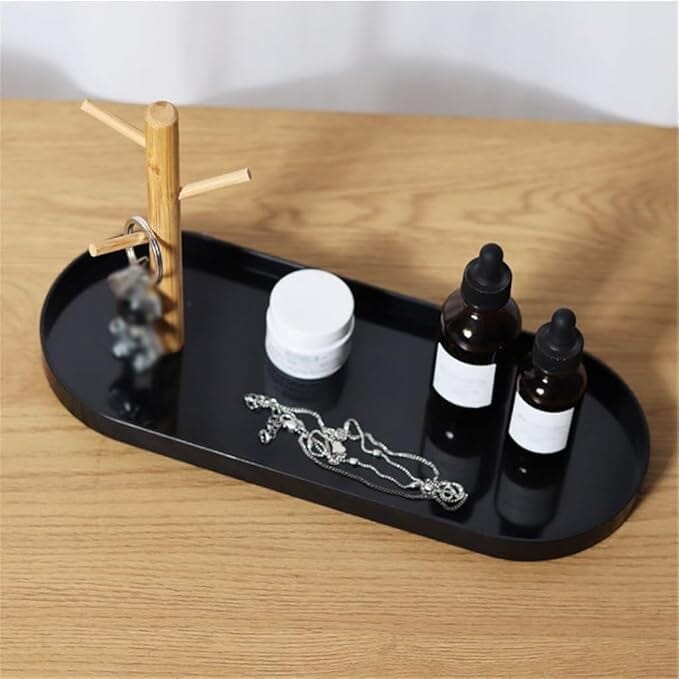 Rangement Clé - BranchOvalTray™ - Noir - Casseto