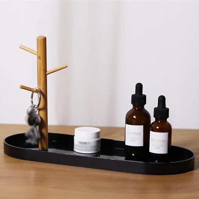 Rangement Clé - BranchOvalTray™ - Noir - Casseto