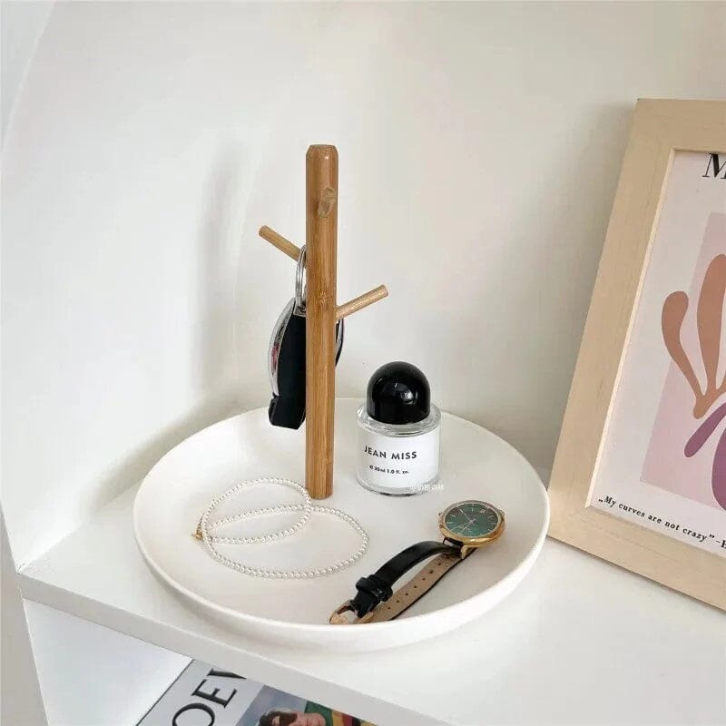 Rangement Clé - BranchRoundTray™ - Blanc - Casseto