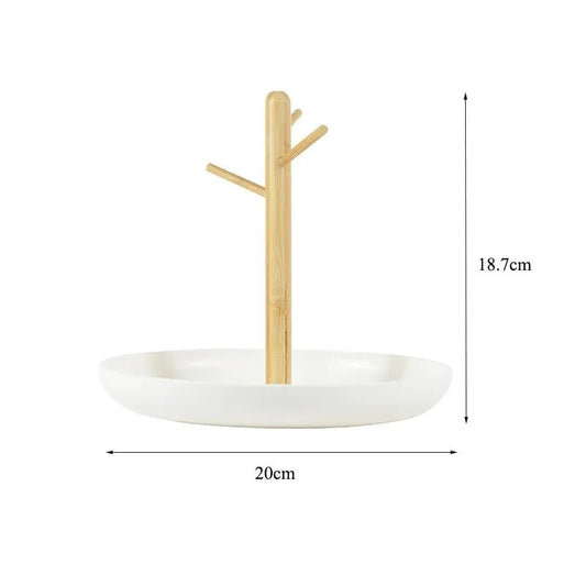 Rangement Clé - BranchRoundTray™ - Blanc - Casseto
