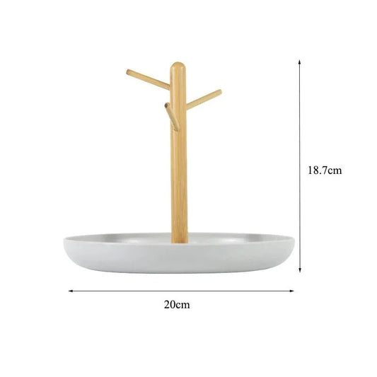 Rangement Clé - BranchRoundTray™ - Gris - Casseto