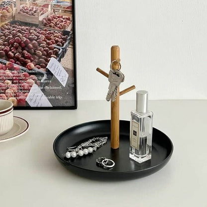Rangement Clé - BranchRoundTray™ - Noir - Casseto