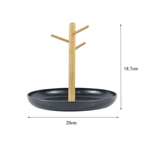 Rangement Clé - BranchRoundTray™ - Noir - Casseto